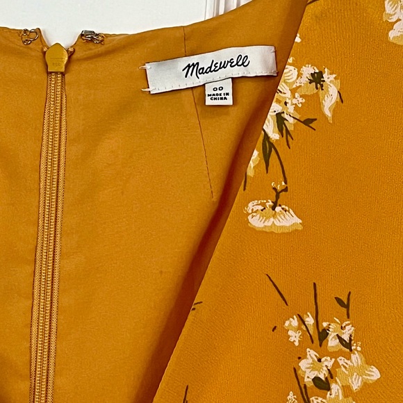 Madewell Silk Maxi Wrap Dress in Butterfly Garden, size 00 - Picture 7 of 13